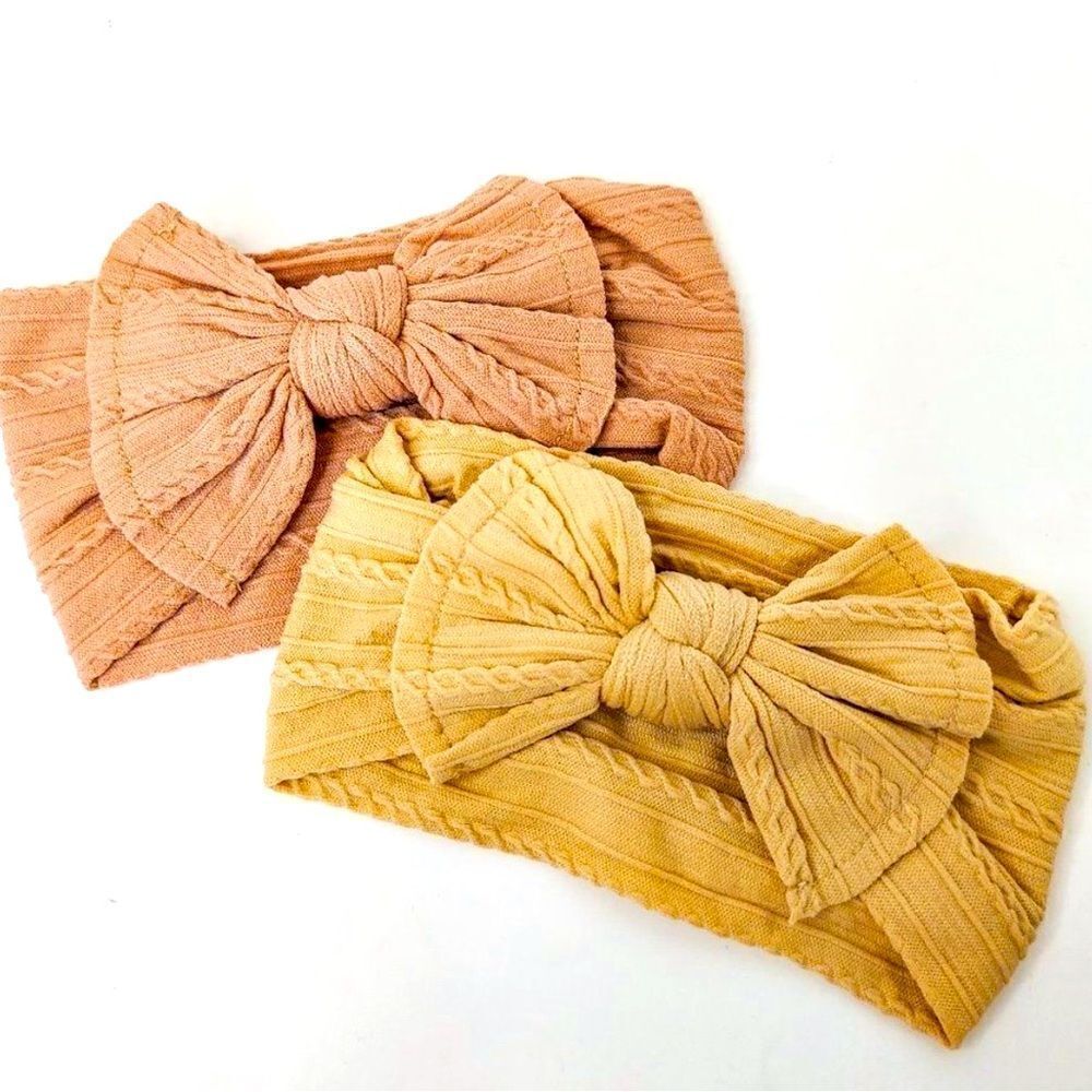 LITTLESTAR Cable Knit Headbands Turban Newborn